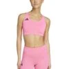 ADIDAS Adizero Essentials Run Medium Support Bra - Lucid Pink -The Sports Edit adidas adizero essentials run medium support bra pink ji8005 1