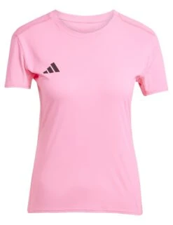 ADIDAS Adizero Essentials Running T-Shirt - Lucid Pink -The Sports Edit adidas adizero essentials running t shirt pink jf3497 6