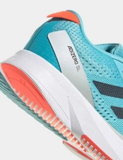ADIDAS Adizero SL Shoes - Light Aqua/Carbon/Solar Red -The Sports Edit adidas adizero sl shoes aqua carbon red id6933 2