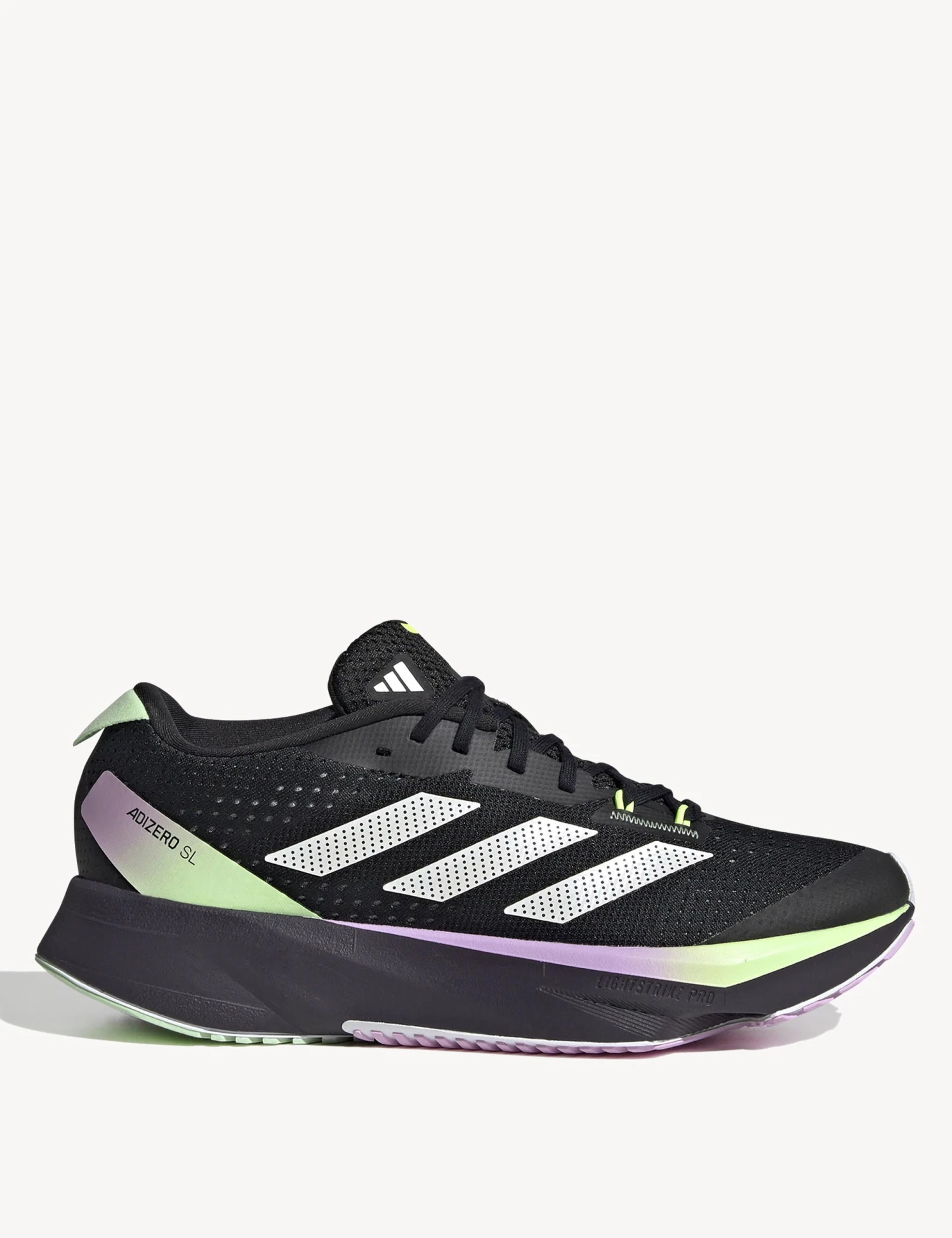 ADIDAS Adizero SL Shoes - Core Black/Zero Metalic/Green Spark 3 ADIDAS Adizero SL Shoes - Core Black/Zero Metalic/Green Spark