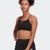 ADIDAS Aeroreact Training Light-Support Bra - Black -The Sports Edit adidas aeroreact training light support bra black hb9884 1