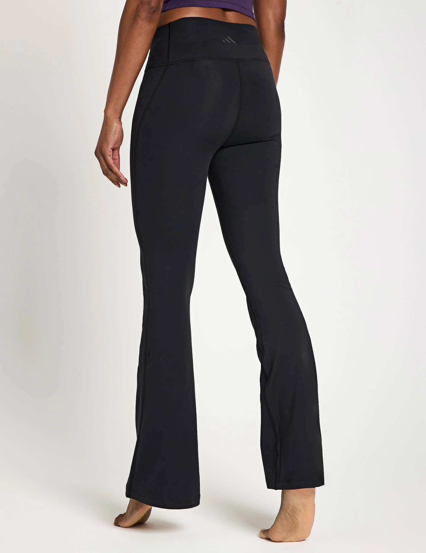 ADIDAS All Me Essentials Flare Leggings - Black 4 ADIDAS All Me Essentials Flare Leggings - Black - Image 2