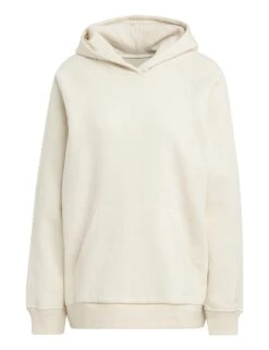ADIDAS ALL SZN Fleece Boyfriend Hoodie - Ecru Tint Melange -The Sports Edit adidas all szn fleece boyfriend hoodie ecru tint ic6432 6