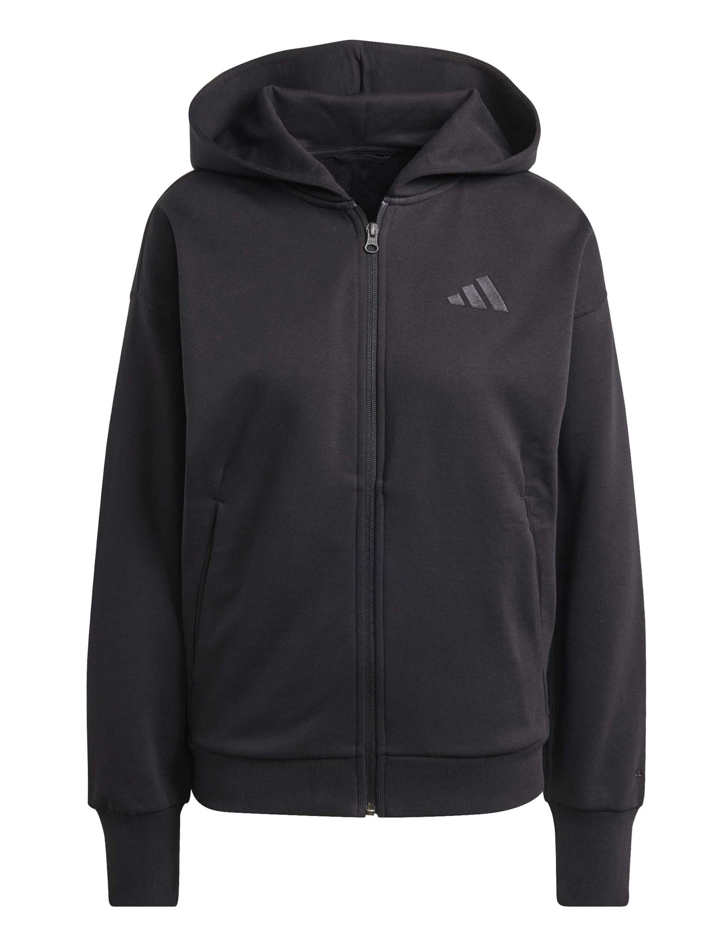 ADIDAS ALL SZN Fleece Full-Zip Hoodie - Black 8 ADIDAS ALL SZN Fleece Full-Zip Hoodie - Black - Image 6