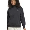 ADIDAS ALL SZN Fleece Loose Quarter-Zip Sweatshirt - Black 2 ADIDAS ALL SZN Fleece Loose Quarter-Zip Sweatshirt - Black -The Sports Edit adidas all szn fleece loose quarter zip sweatshirt black jj1268 1