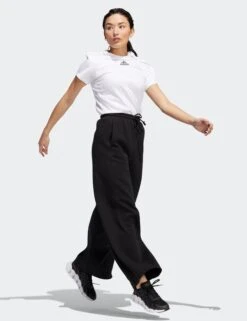 ADIDAS ALL SZN Fleece Wide Joggers - Black -The Sports Edit adidas all szn fleece wide joggers black ht3302 3