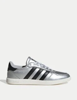 ADIDAS Breaknet Sleek Shoes - Matte Silver/Core Black/Off White