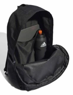 ADIDAS Classic 3 Bar Logo Backpack - Black/White -The Sports Edit adidas classic 3 bar logo backpack black white ji6953 4
