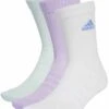 ADIDAS Cushioned Crew Socks 3 Pairs - Powder Plum/White/Halo Mint 1 ADIDAS Cushioned Crew Socks 3 Pairs - Powder Plum/White/Halo Mint -The Sports Edit adidas cushioned crew socks 3 pairs plum white mint jw2740 1