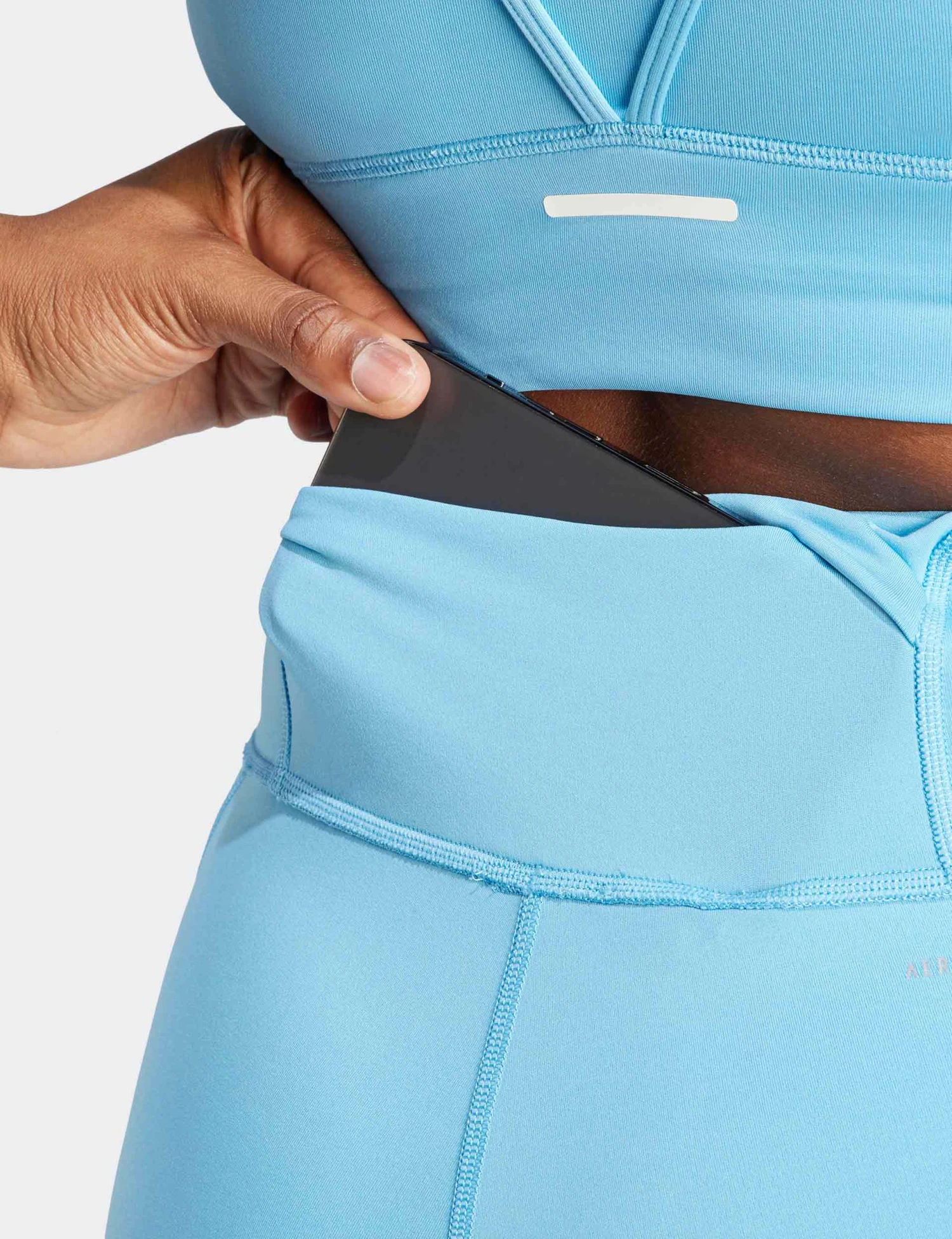 ADIDAS DailyRun 5-Inch Short Leggings - Semi Blue Burst 6 ADIDAS DailyRun 5-Inch Short Leggings - Semi Blue Burst - Image 4