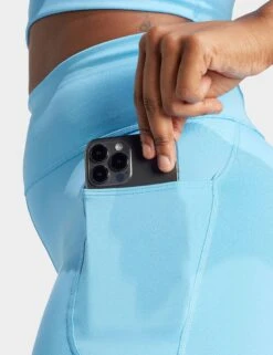 ADIDAS DailyRun 5-Inch Short Leggings - Semi Blue Burst 8 ADIDAS DailyRun 5-Inch Short Leggings - Semi Blue Burst -The Sports Edit adidas dailyrun 5 inch short leggings semi blue burst iu1658 4