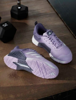 ADIDAS Dropset 3 Strength Training Shoes - Powder Plum/Cloud White/Preloved Violet -The Sports Edit adidas dropset 3 strength training shoes plum white violet jr1752 3