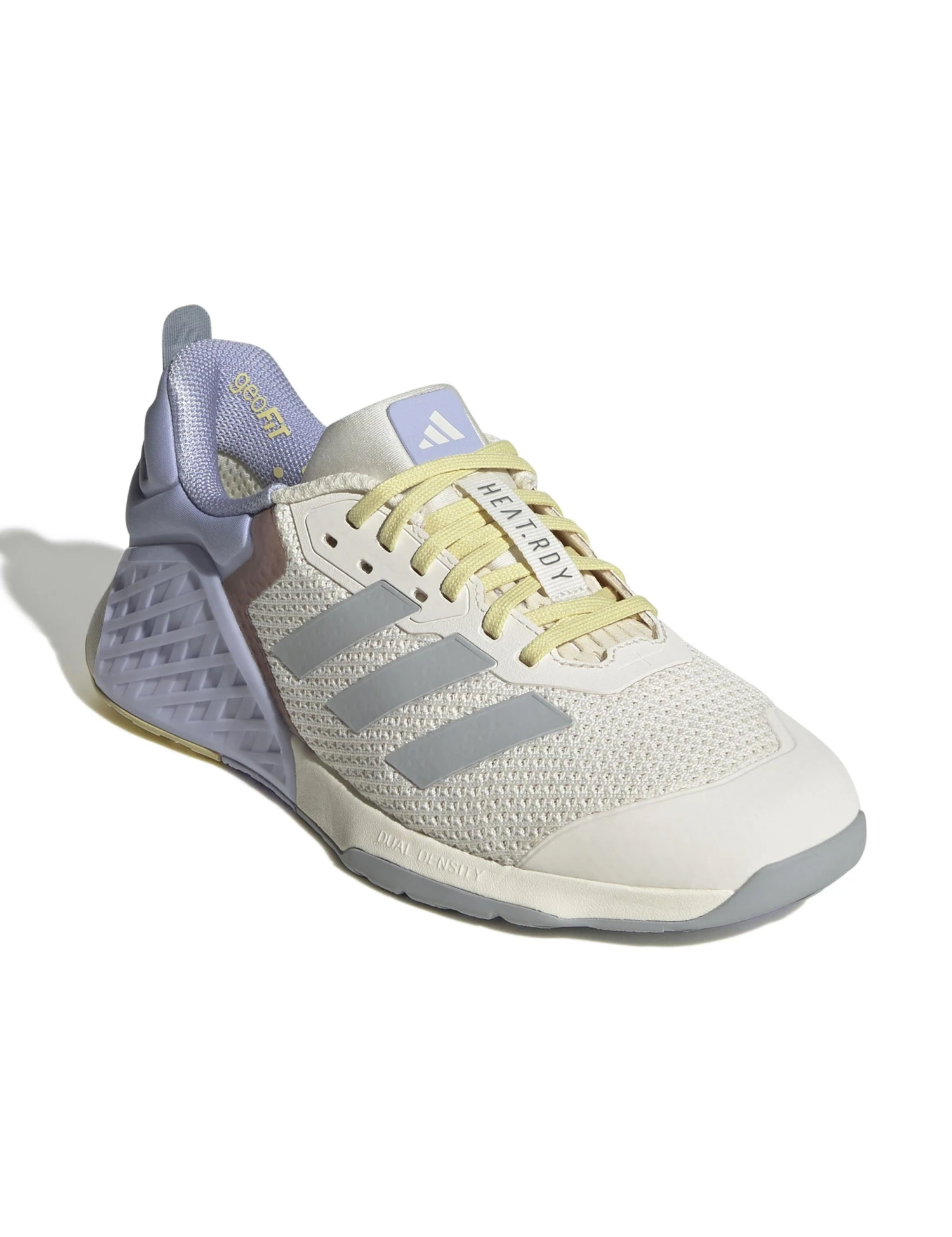 ADIDAS Dropset 3 Strength Training Shoes - Chalk White/Halo Silver/Violet Tone 4 ADIDAS Dropset 3 Strength Training Shoes - Chalk White/Halo Silver/Violet Tone - Image 2