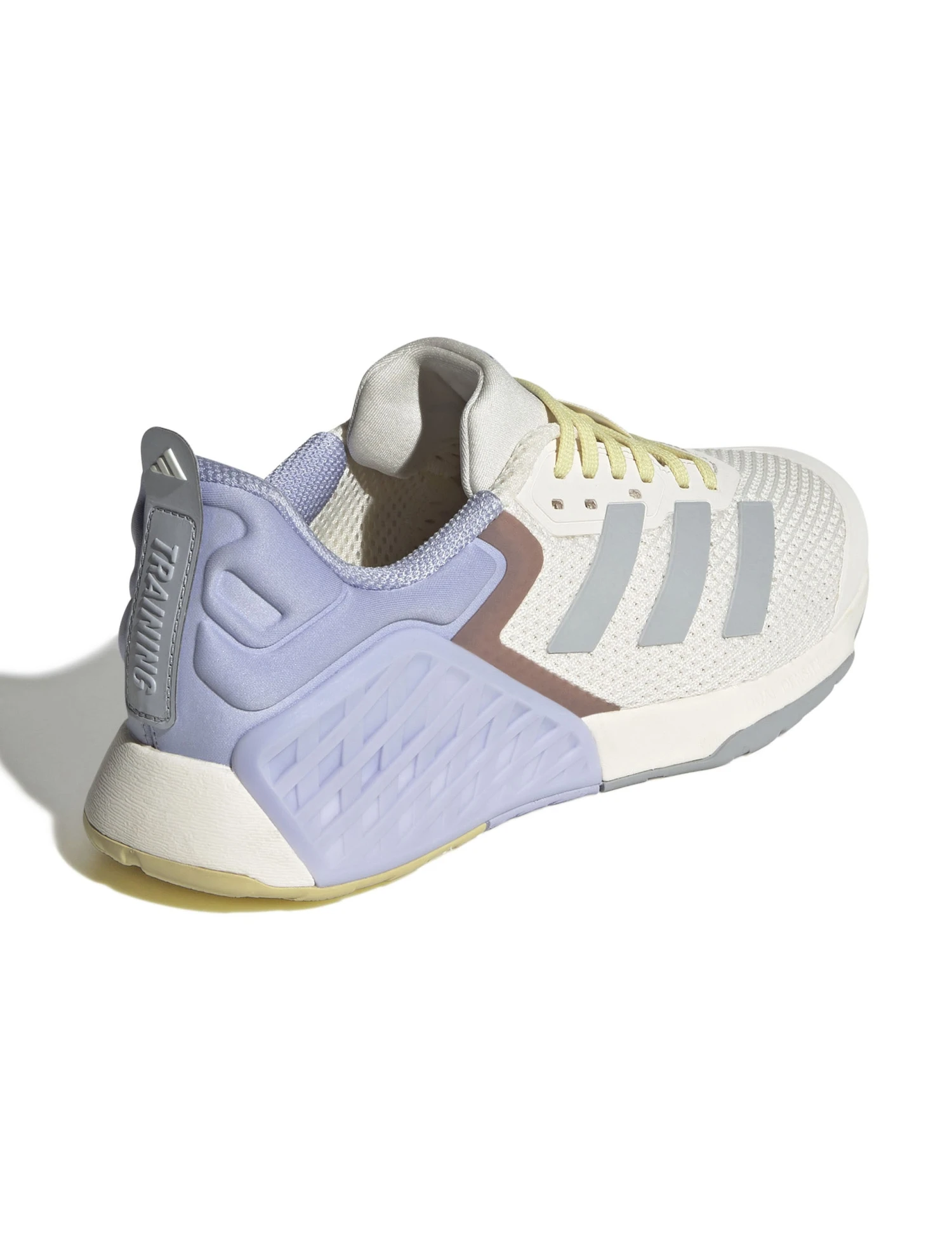 ADIDAS Dropset 3 Strength Training Shoes - Chalk White/Halo Silver/Violet Tone 5 ADIDAS Dropset 3 Strength Training Shoes - Chalk White/Halo Silver/Violet Tone - Image 3