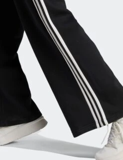 ADIDAS Essentials 3-Stripes French Terry Wide Joggers - Black/White 11 ADIDAS Essentials 3-Stripes French Terry Wide Joggers - Black/White -The Sports Edit adidas essentials 3 stripes french terry wide joggers black white hz5747 3