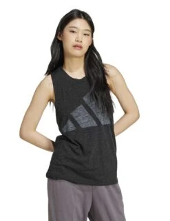 ADIDAS Essentials Winners Tank Top - Black/White 12 ADIDAS Essentials Winners Tank Top - Black/White -The Sports Edit adidas essentials winners tank black white jg8713 5