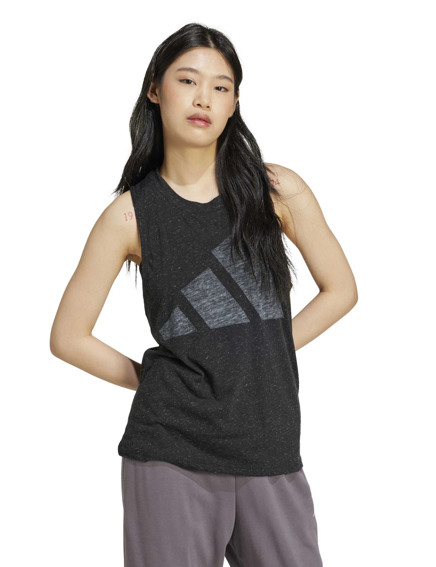 ADIDAS Essentials Winners Tank Top - Black/White 7 ADIDAS Essentials Winners Tank Top - Black/White - Image 5