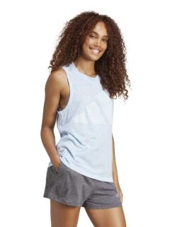 ADIDAS Essentials Winners Tank Top - Glow Blue/White -The Sports Edit adidas essentials winners tank blue white jg8717 6