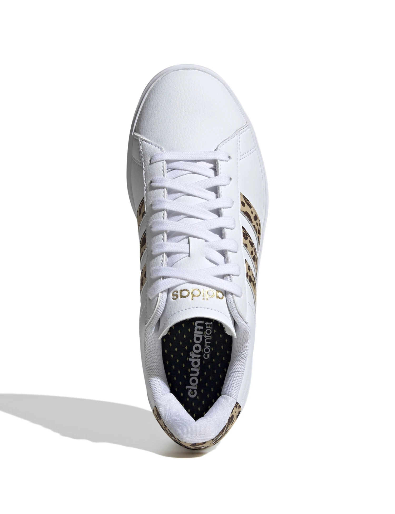 ADIDAS Grand Court 2.0 Shoes - Cloud White/Magic Beige/Matte Gold 9 ADIDAS Grand Court 2.0 Shoes - Cloud White/Magic Beige/Matte Gold - Image 7