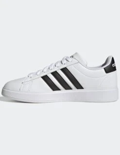 ADIDAS Grand Court Cloudfoam Lifestyle Court Comfort Shoes - Cloud White/Core Black -The Sports Edit adidas grand court cloudfoam lifestyle court comfort shoes white black gw9214 4