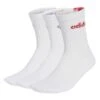 ADIDAS Linear Crew Cushioned Socks 3 Pairs - White/Powder Teal/Clear Pink/Blue Fusion