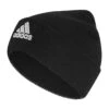 ADIDAS Logo Beanie - Black/White 1 ADIDAS Logo Beanie - Black/White -The Sports Edit adidas logo beanie black white ib2651 1