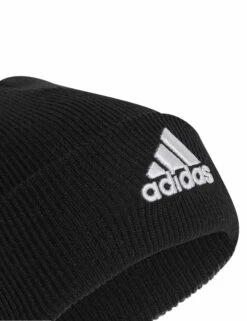 ADIDAS Logo Beanie - Black/White -The Sports Edit adidas logo beanie black white ib2651 3