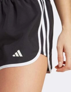 ADIDAS Marathon 20 Running Shorts - Black/White 8 ADIDAS Marathon 20 Running Shorts - Black/White -The Sports Edit adidas marathon 20 running shorts black white ic5184 6