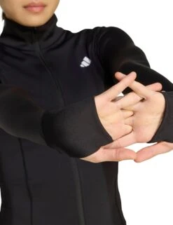 ADIDAS Optime Essentials Full-Zip Jacket - Black -The Sports Edit adidas optime essentials full zip jacket black jm9185 4