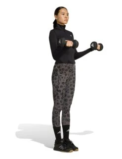 ADIDAS Optime Essentials Full-Zip Jacket - Black -The Sports Edit adidas optime essentials full zip jacket black jm9185 5