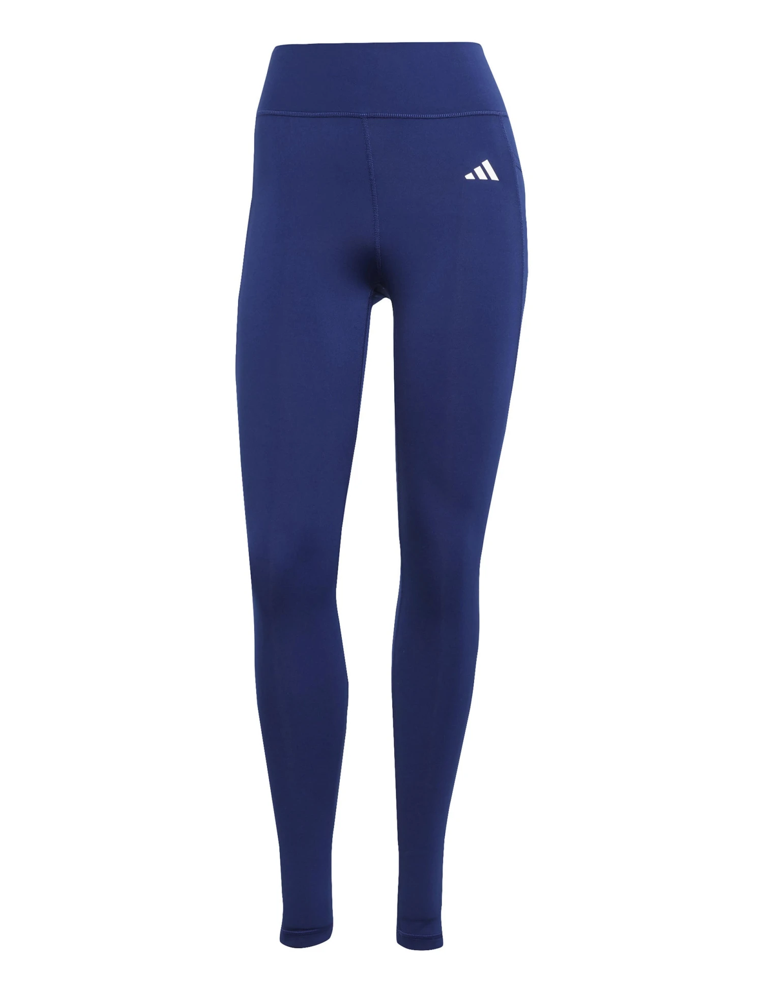ADIDAS Optime Essentials Stash Pocket Full-Length Leggings - Dark Blue/White 7 ADIDAS Optime Essentials Stash Pocket Full-Length Leggings - Dark Blue/White - Image 5