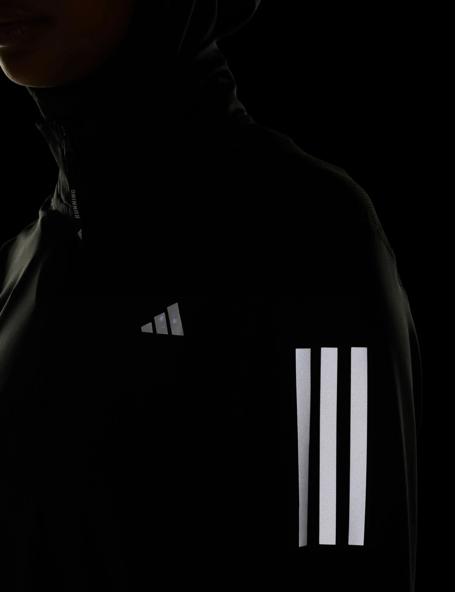 ADIDAS Own The Run Half-Zip Jacket - Black 8 ADIDAS Own The Run Half-Zip Jacket - Black - Image 6
