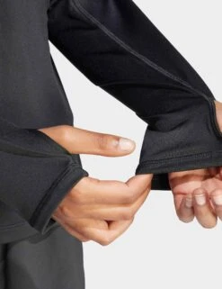 ADIDAS Own The Run Half-Zip Jacket - Black 13 ADIDAS Own The Run Half-Zip Jacket - Black -The Sports Edit adidas own the run half zip jacket black ik7440 4