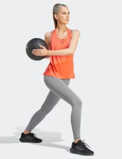 ADIDAS Power AEROREADY Tank Top - Bright Red/Black -The Sports Edit adidas power aeroready tank top bright red black im2699 5