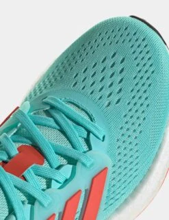 ADIDAS Pureboost 23 Shoes - Flash Aqua/Bright Red/Crystal White 16 ADIDAS Pureboost 23 Shoes - Flash Aqua/Bright Red/Crystal White -The Sports Edit adidas pureboost 23 shoes aqua red white if2389 8