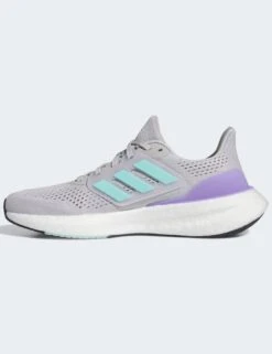ADIDAS Pureboost 23 Shoes - Grey Two/Flash Aqua/Cloud White 13 ADIDAS Pureboost 23 Shoes - Grey Two/Flash Aqua/Cloud White -The Sports Edit adidas pureboost 23 shoes grey aqua white if2390 6