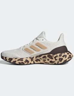 ADIDAS Pureboost 23 Shoes - Core White/Gold Metallic/Shadow Brown 13 ADIDAS Pureboost 23 Shoes - Core White/Gold Metallic/Shadow Brown -The Sports Edit adidas pureboost 23 shoes white gold brown if1558 4