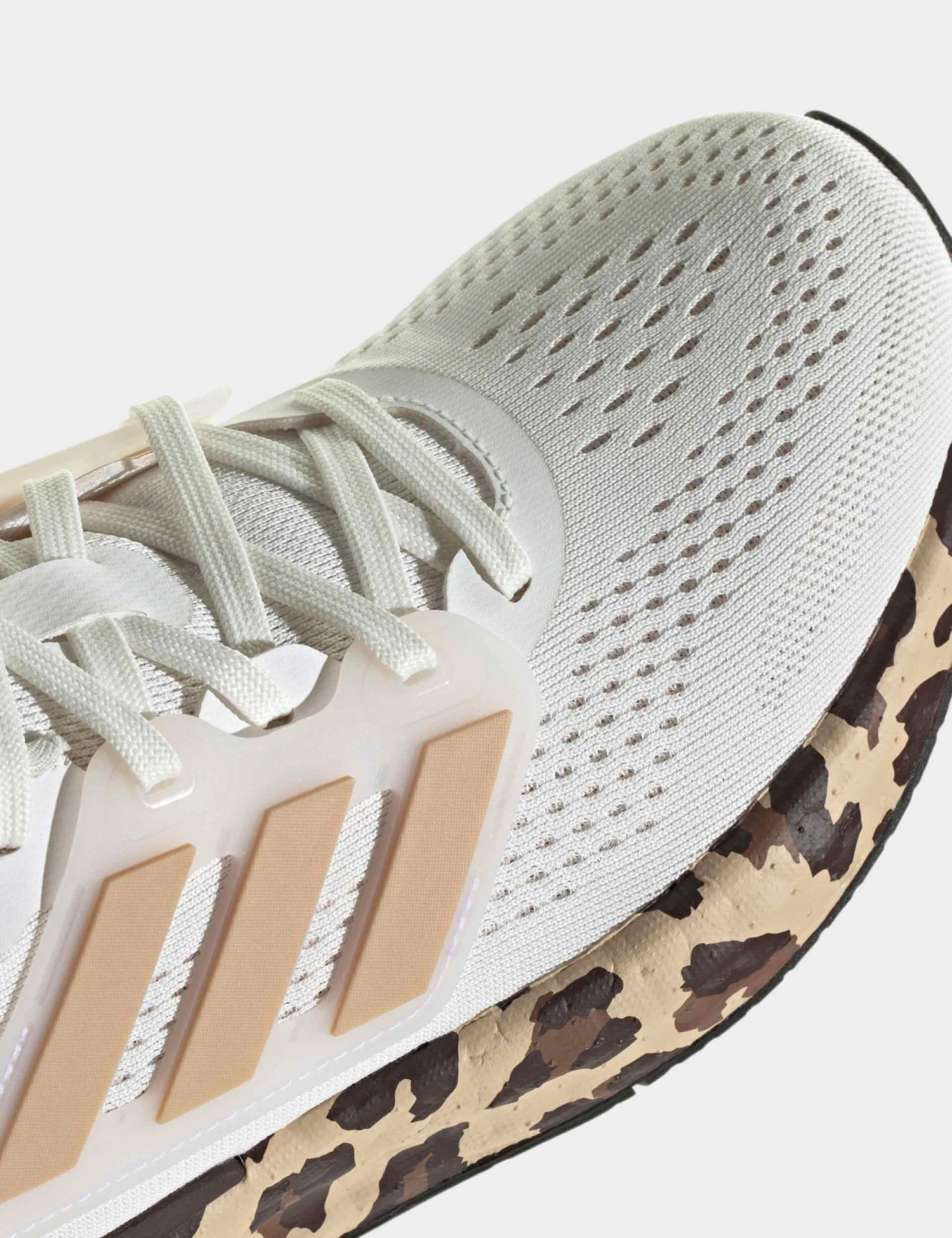 ADIDAS Pureboost 23 Shoes - Core White/Gold Metallic/Shadow Brown 9 ADIDAS Pureboost 23 Shoes - Core White/Gold Metallic/Shadow Brown - Image 7