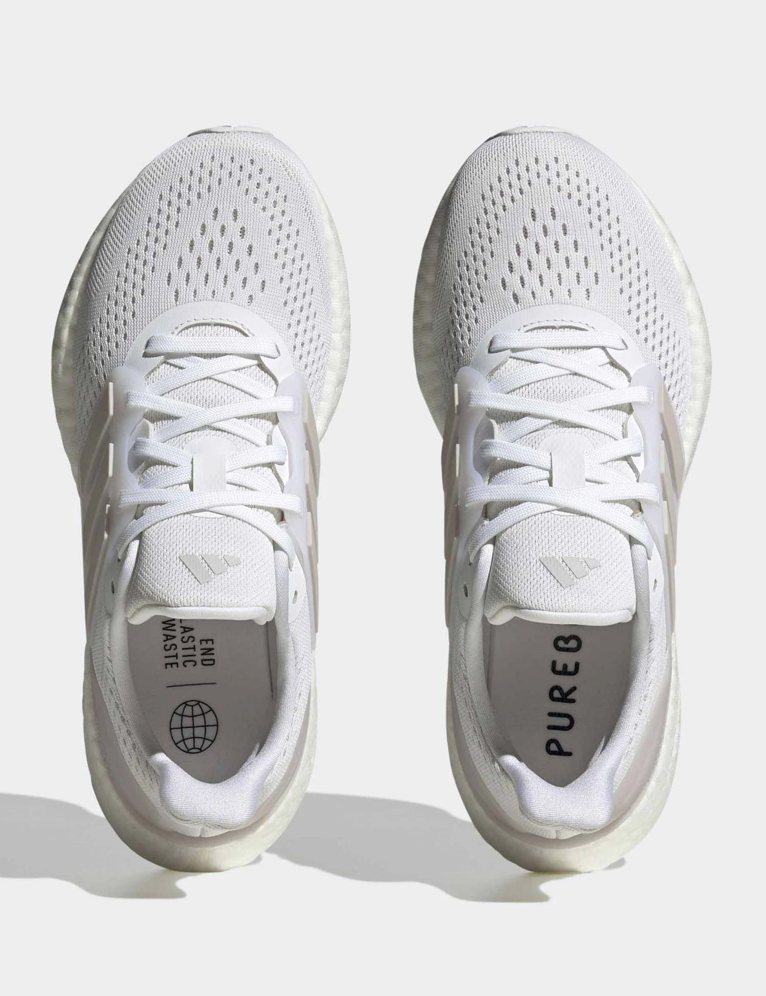 ADIDAS Pureboost 23 Shoes - Cloud White/Grey Two/Core Black 5 ADIDAS Pureboost 23 Shoes - Cloud White/Grey Two/Core Black - Image 3