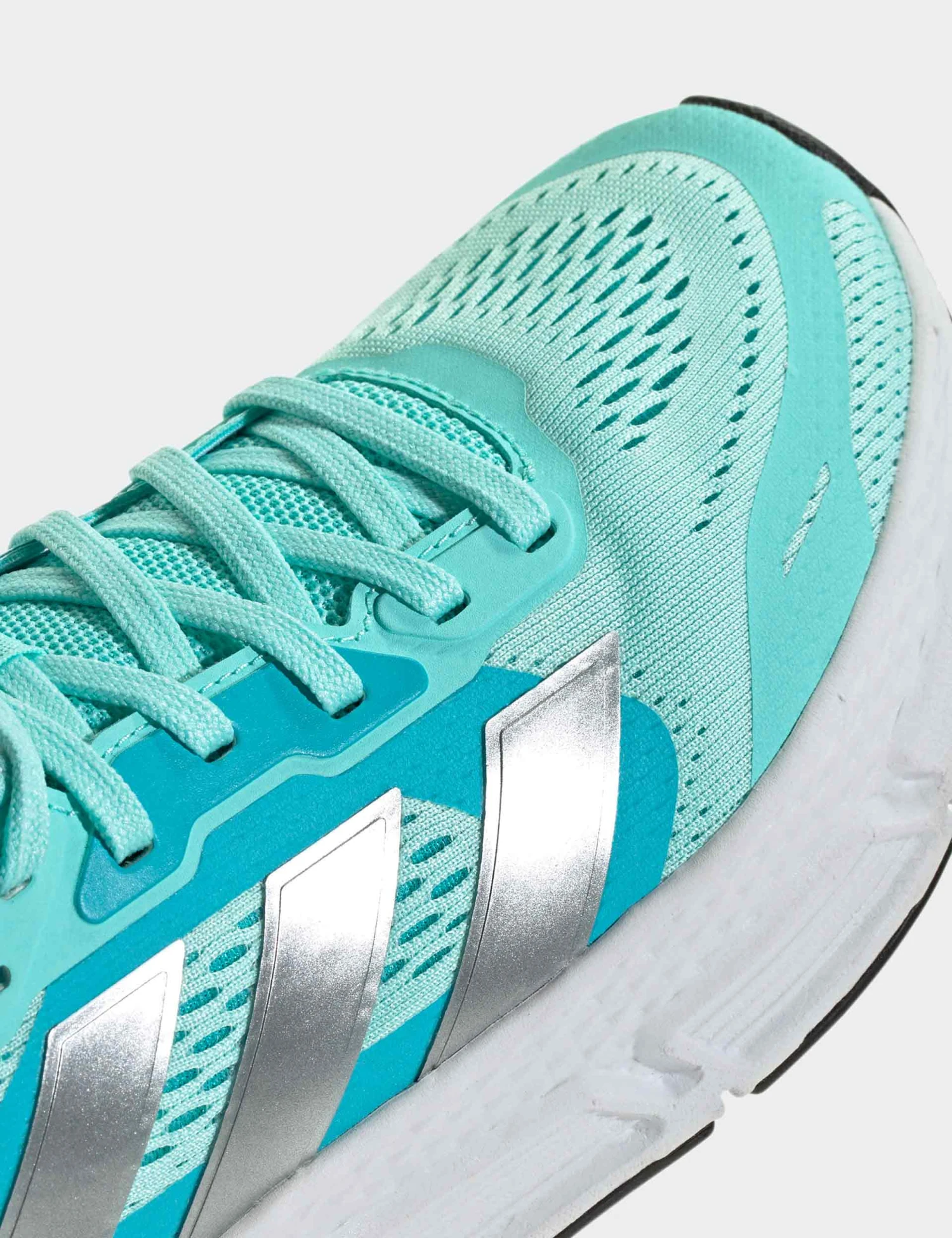 ADIDAS Questar Shoes - Flash Aqua/Silver Metallic/Solar Red 7 ADIDAS Questar Shoes - Flash Aqua/Silver Metallic/Solar Red - Image 5