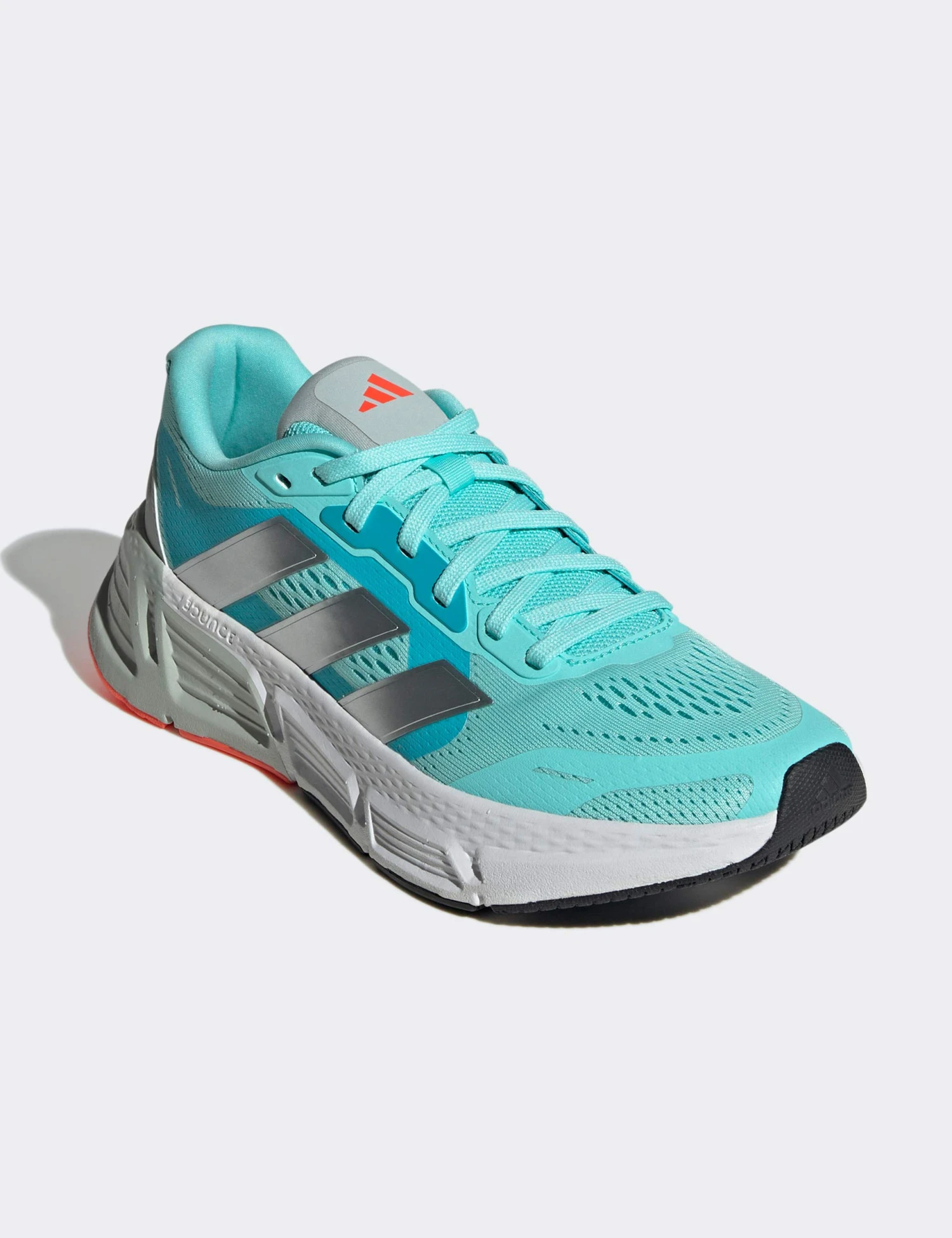 ADIDAS Questar Shoes - Flash Aqua/Silver Metallic/Solar Red 5 ADIDAS Questar Shoes - Flash Aqua/Silver Metallic/Solar Red - Image 3
