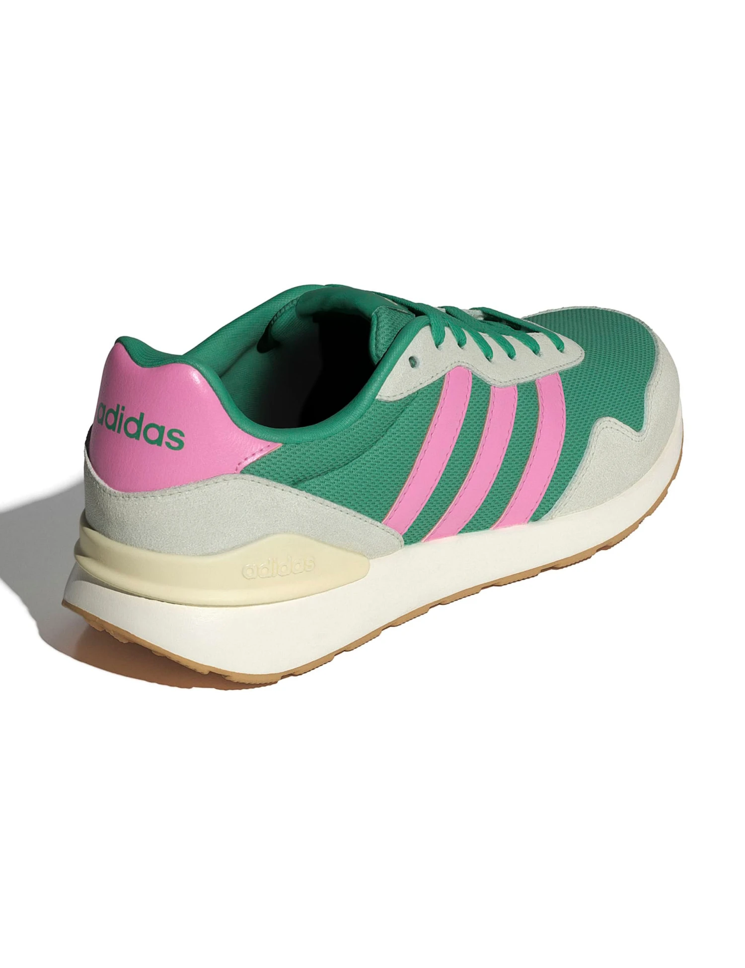 ADIDAS Run 60S 4.0 Shoes - Semi Court Green/Bliss Pink/Warm Vanilla 5 ADIDAS Run 60S 4.0 Shoes - Semi Court Green/Bliss Pink/Warm Vanilla - Image 3