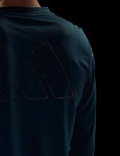 ADIDAS Run Icons Running Long-Sleeve Top - Arctic Night -The Sports Edit adidas run icons running long sleeve top arctic HY6955 3