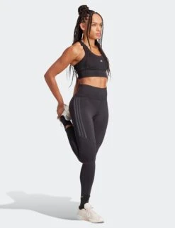 ADIDAS Run Pocket Medium-Support Bra - Black 12 ADIDAS Run Pocket Medium-Support Bra - Black -The Sports Edit adidas run pocket medium support bra black ix1553 5