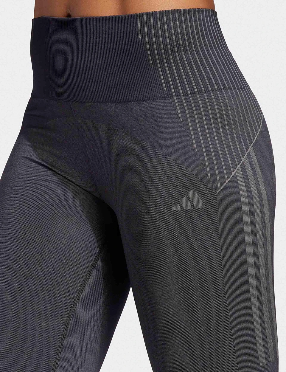 ADIDAS Seamless Branded 7/8 Leggings - Black 6 ADIDAS Seamless Branded 7/8 Leggings - Black - Image 4