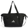 ADIDAS Sport Bag - Black/Silver Metallic 2 ADIDAS Sport Bag - Black/Silver Metallic -The Sports Edit adidas sport bag black silver metallic je3223 1