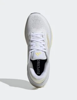 ADIDAS Supernova Rise Running Shoes - Cloud White/Zero Metallic/Almost Yellow -The Sports Edit adidas supernova rise running shoes white zero metallic yellow id3593 5