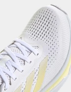 ADIDAS Supernova Rise Running Shoes - Cloud White/Zero Metallic/Almost Yellow -The Sports Edit adidas supernova rise running shoes white zero metallic yellow id3593 7