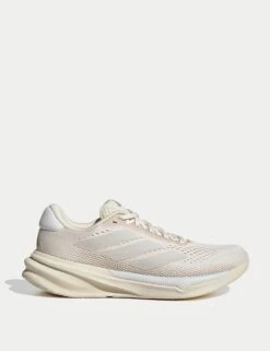 ADIDAS Supernova Stride 2.0 Running Shoes - Wonder White/Cyber Metallic/Warm Sandstone