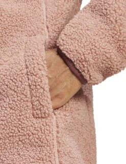 ADIDAS Terrex Xploric High Pile Fleece Pullover Sweatshirt - Warm Clay -The Sports Edit adidas terrex xploric high pile fleece pullover sweatshirt clay jf9065 4